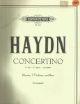 Concertino (divertimento) en ut majeur : pour piano, deux violons et violoncelle (et/ou contrebasse)