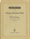 Drei Sonaten für Viola da gamba und cembalo BWV 1027-1029 : Ausgabe für Viola und Klavier