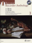 Baroque recorder anthology 3 : 21 works for alto recorder and piano (guitar ad lib.) vignette